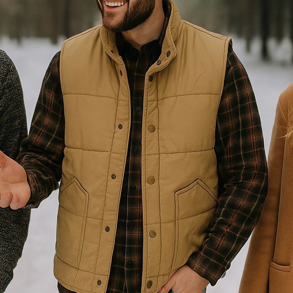 Vintage Old Navy Mens Quilted Vest